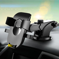 HKM-489235 Universal Suction Cup Mobile Phone Holder for Devices Under 6 Inches - Purple and Black Color Options