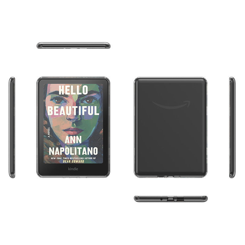 HKM-489363 Transparent Protective Case for Kindle Paperwhite 6/7" and Other Models - Soft TPU Design