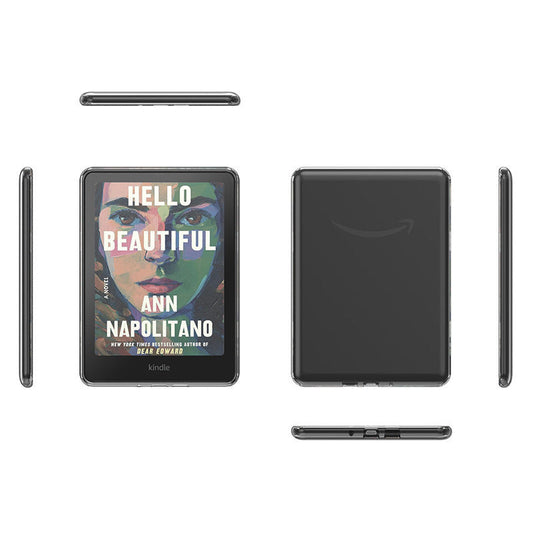 HKM-489363 Transparent Protective Case for Kindle Paperwhite 6/7" and Other Models - Soft TPU Design