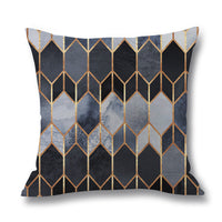 HKM-489555 Colorful Geometric Linen Pillow Cover 45x45cm in Multiple Designs