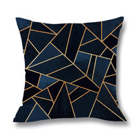 HKM-489555 Colorful Geometric Linen Pillow Cover 45x45cm in Multiple Designs