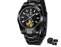 HKM-489683 Men's Waterproof Automatic Mechanical Watch with Stainless Steel Strap - 100m Depth Rating
