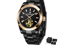 HKM-489683 Men's Waterproof Automatic Mechanical Watch with Stainless Steel Strap - 100m Depth Rating