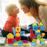 HKM-489747 Creative Building Block Set for Kids - 30 Pieces Stacking Modeling Toys in Tote Drum