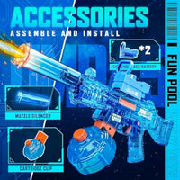 HKM-489811 Electric Water Gun for Kids - High Capacity Squirt Gun with Electric Power, Fun Summer Toy