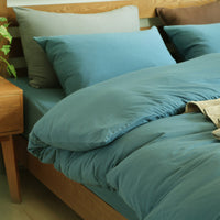 HKM-489939 Cotton Four Piece Bedding Set in Various Sizes - Soft and Cozy Mattress Cover, Quilt Cover, and Pillow Cases