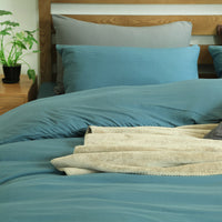 HKM-489939 Cotton Four Piece Bedding Set in Various Sizes - Soft and Cozy Mattress Cover, Quilt Cover, and Pillow Cases