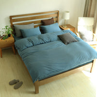 HKM-489939 Cotton Four Piece Bedding Set in Various Sizes - Soft and Cozy Mattress Cover, Quilt Cover, and Pillow Cases