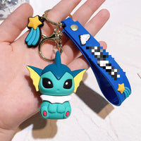 HKM-490003 Cartoon 3D Anime PVC Rubber Keychain - Cute Girl Design for Bags and Keys