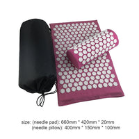 HKM-490003 Lotus Acupressure Mat Set with Pillow and Bag for Stress Relief and Relaxation