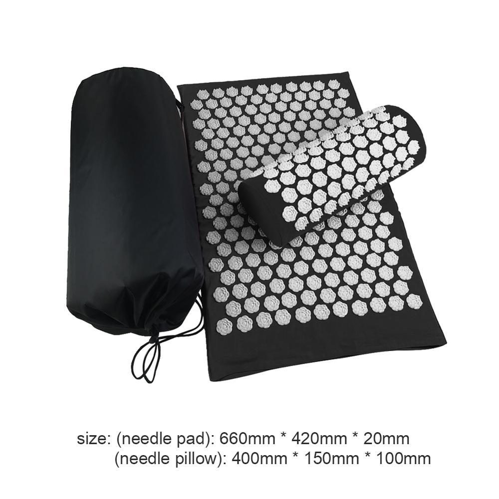 HKM-490003 Lotus Acupressure Mat Set with Pillow and Bag for Stress Relief and Relaxation