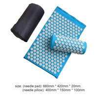 HKM-490003 Lotus Acupressure Mat Set with Pillow and Bag for Stress Relief and Relaxation