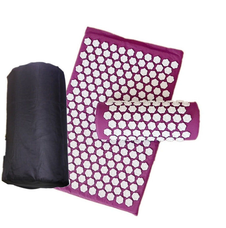 HKM-490003 Lotus Acupressure Mat Set with Pillow and Bag for Stress Relief and Relaxation