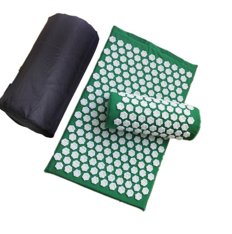 HKM-490003 Lotus Acupressure Mat Set with Pillow and Bag for Stress Relief and Relaxation