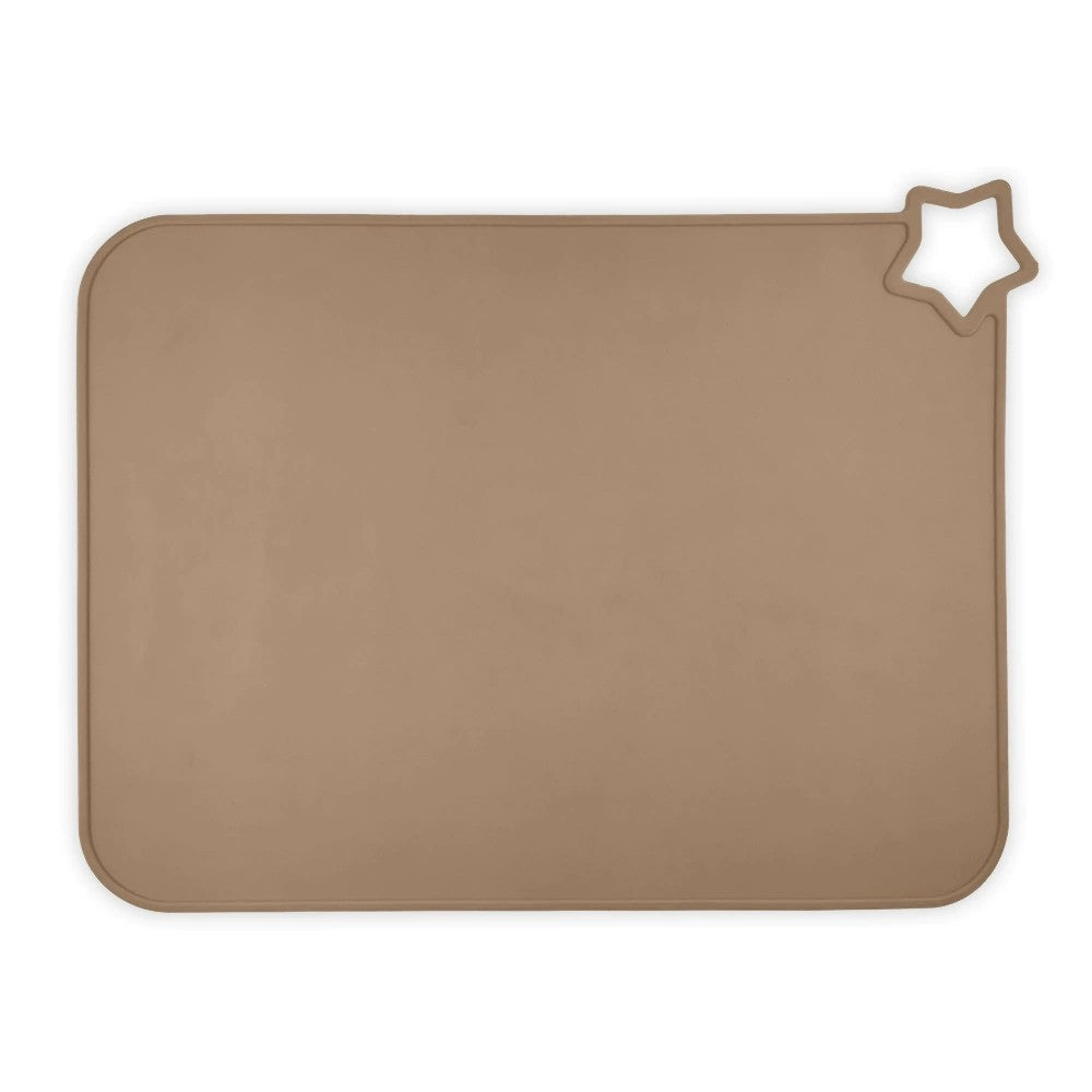 HKM-490067 Solid Color Silicone Placemat for Children - Non-Slip, Food Grade, Easy to Clean