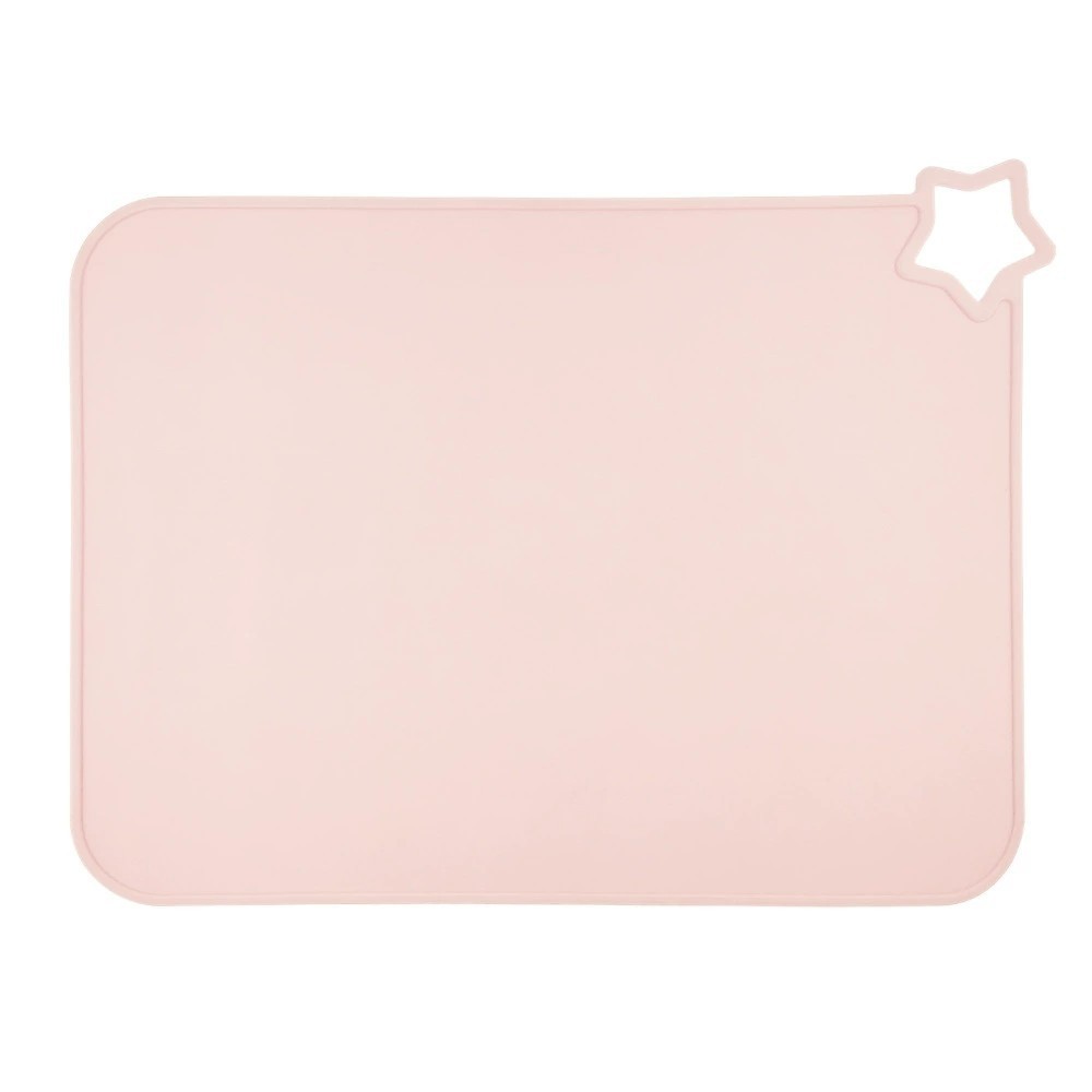 HKM-490067 Solid Color Silicone Placemat for Children - Non-Slip, Food Grade, Easy to Clean