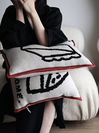 HKM-490131 Geometric Knitted Pillowcase Set for Nordic Living Room Decor