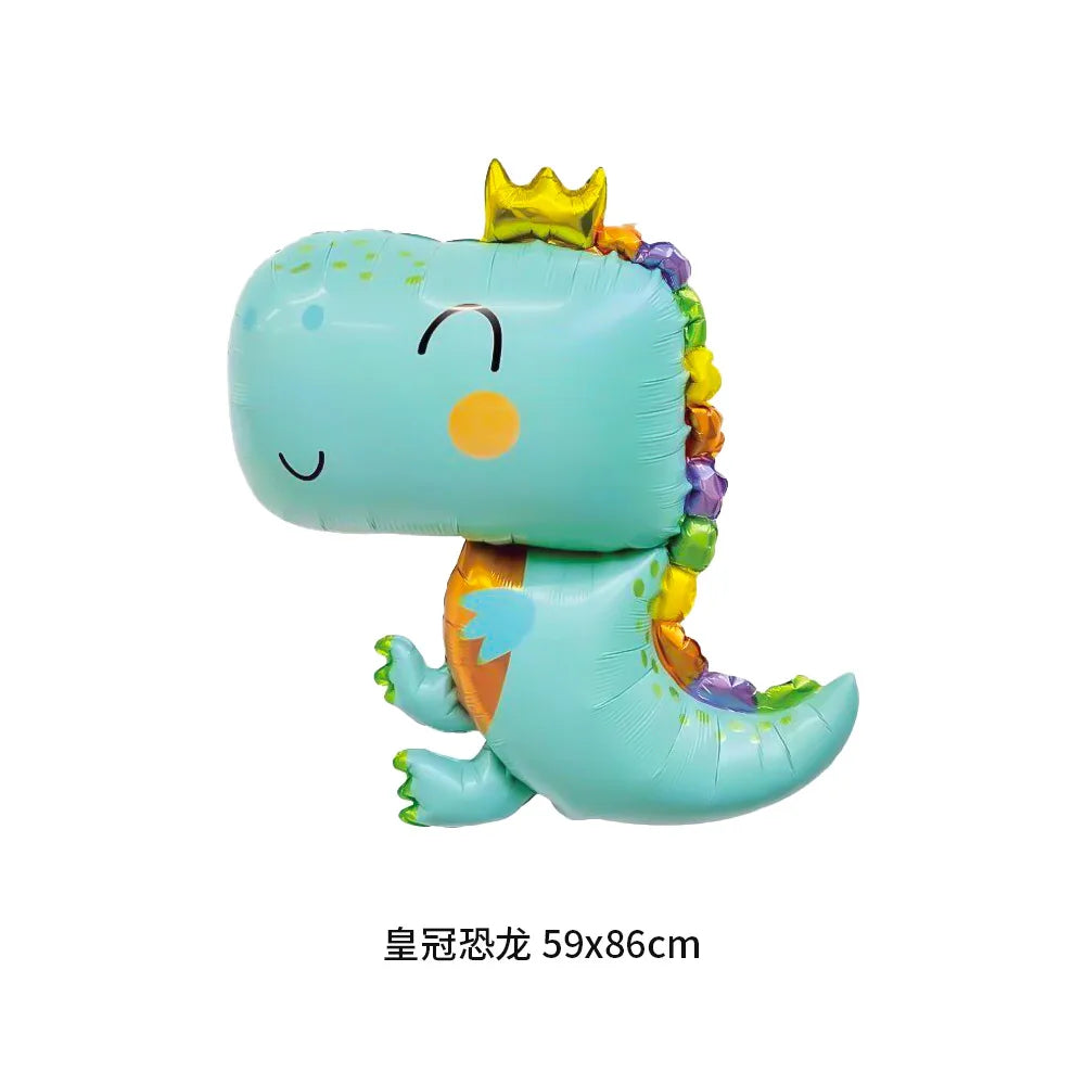 HKM-490323 Cartoon Dinosaur Foil Balloon for Kids' Birthday Party Decoration