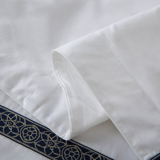 HKM-490323 Five-Star Cotton Satin Duvet Cover for 1.2m to 2m Beds - Luxurious Hotel-Quality Bedding