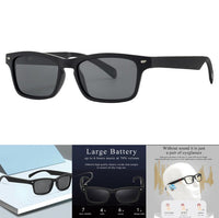 HKM-490515 Smart Glasses with Bluetooth 5.4 Connectivity, UV400 Protection, Touch Control, and Anti-Noise Microphone