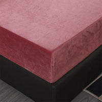 HKM-490643 Crystal Velvet Embroidered Four-Piece Bedding Set in Polyester Fiber