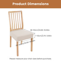 HKM-490707 Waterproof Stretch Dining Chair Slipcovers, Jacquard Fabric, 4-Pack, Fits Armless Chairs