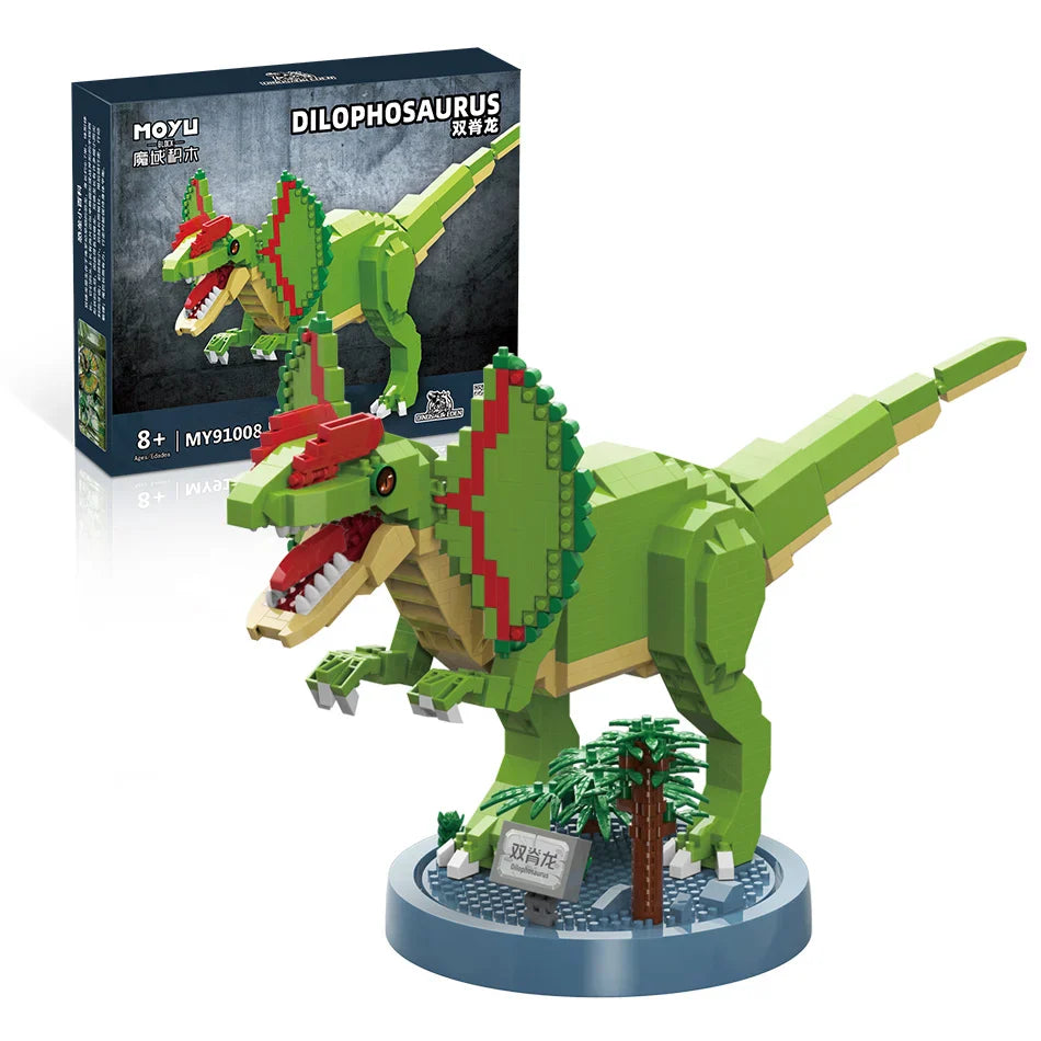 HKM-490899 Dinosaur Building Block Set - 1271PCS Jurassic-Themed Educational Assembly Toy for Ages 8 and Up