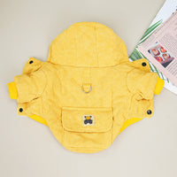 HKM-491155 Cute Cotton-Padded Winter Jacket with Traction Rope and Pull Ring for Women