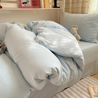HKM-491155 Pure Washed Cotton 4-Piece Bed Set for 2.0m Bed - Stripes, Geometric, Cartoon Patterns