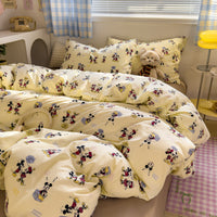 HKM-491155 Pure Washed Cotton 4-Piece Bed Set for 2.0m Bed - Stripes, Geometric, Cartoon Patterns