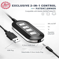 HKM-491219 Wired USB Sound Card with 3.5mm Earphone and Microphone Jack for Computers and Mobile Devices