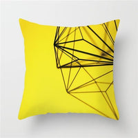 HKM-491283 Geometric Diamond Striped Pillowcase in Peach Skin - 45x45cm Modern Cushion Cover