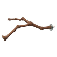 HKM-491411 Natural Vine Perch Stand Pole for Parrots and Birds, Unique Grape Wood Habitat