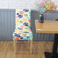 HKM-491539 Elastic Anti-Fouling Chair Cover for Rectangular Chairs, Polyester Blend, Fits Chair Backs 45-58cm