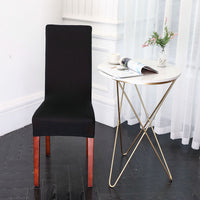 HKM-491539 Elastic Anti-Fouling Chair Cover for Rectangular Chairs, Polyester Blend, Fits Chair Backs 45-58cm