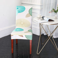 HKM-491539 Elastic Anti-Fouling Chair Cover for Rectangular Chairs, Polyester Blend, Fits Chair Backs 45-58cm