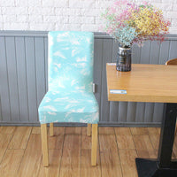 HKM-491539 Elastic Anti-Fouling Chair Cover for Rectangular Chairs, Polyester Blend, Fits Chair Backs 45-58cm
