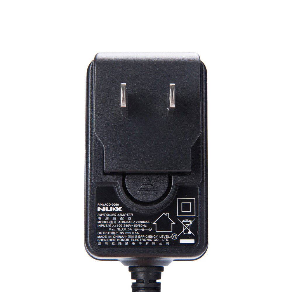 HKM-491667 DC 9V 0.5A Power Adapter for Electric Guitar Effect Pedals with AU/EU/UK/US Plug