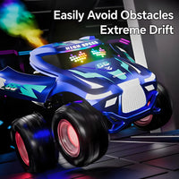HKM-491731 4x4 RC Stunt Dance Car with Lights, Music, and 360-Degree Rotation - USB Rechargeable Off-Road Toy for Kids