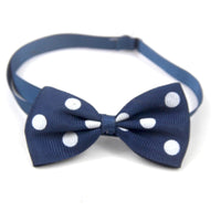HKM-491987 Dot Bow Accessories for Pets in 15 Colors - Adjustable Webbing (20-36CM)