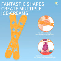 HKM-492051 Colorful DIY Play Clay Ice Cream Maker Set for Kids with Tree House Moulds, 7 Colors, Age 3+