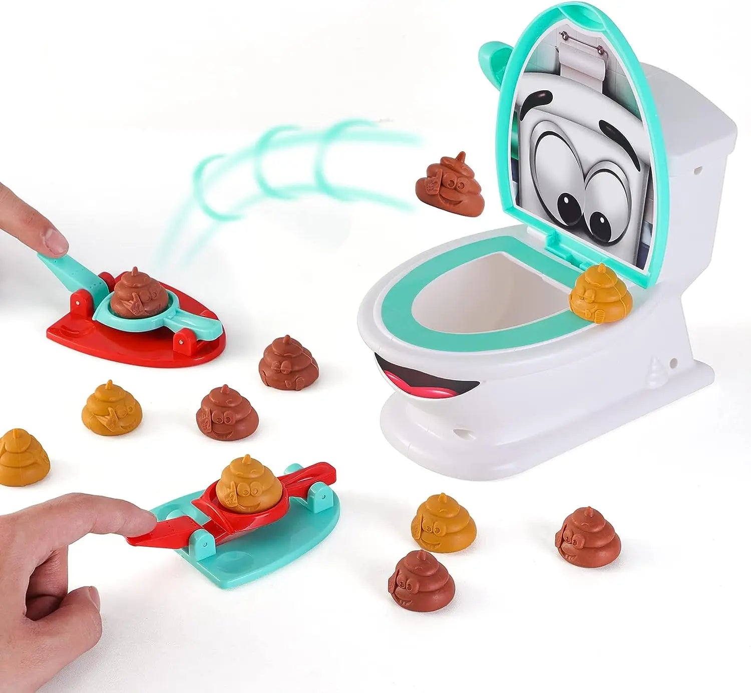 HKM-492115 Creative Toilet Poop Shoot Game Toy for Families - Fun Educational Game for Ages 5 & Up
