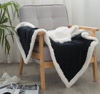 HKM-492243 Cozy Crystal Cashmere Double Blanket for Spring and Autumn Naps