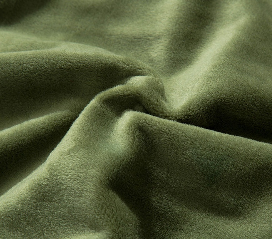 HKM-492243 Cozy Crystal Cashmere Double Blanket for Spring and Autumn Naps