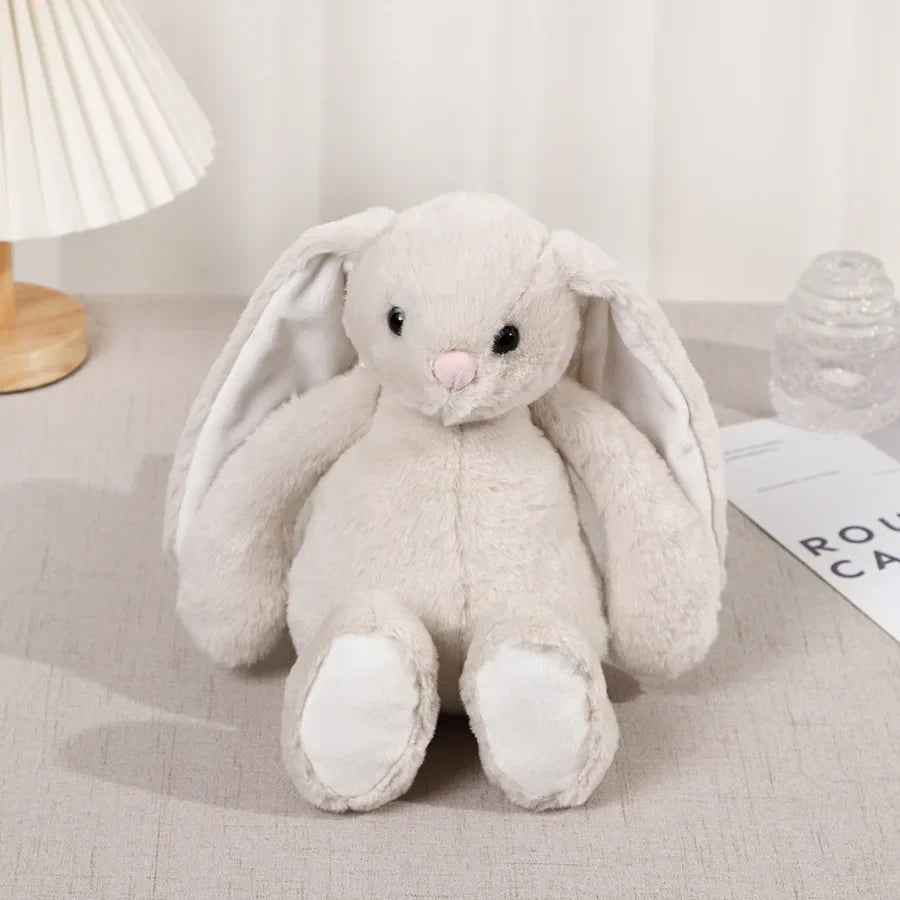 KTX-492307 Long Ears Plush Rabbit Doll - Soft Stuffed Animal for Kids, 11CM-30CM, Unisex, Ages 0-14+