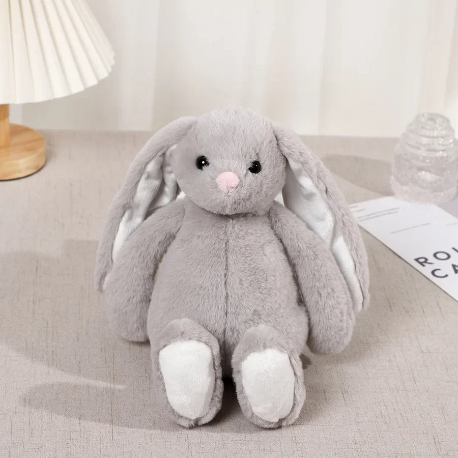 KTX-492307 Long Ears Plush Rabbit Doll - Soft Stuffed Animal for Kids, 11CM-30CM, Unisex, Ages 0-14+
