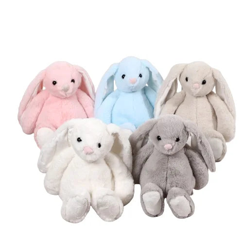 KTX-492307 Long Ears Plush Rabbit Doll - Soft Stuffed Animal for Kids, 11CM-30CM, Unisex, Ages 0-14+