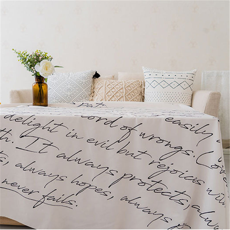 HKM-492307 Minimalist Abstract Couple Line Art Rectangle Wall Cloth - Love Song Design, 150x200cm