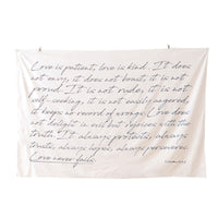 HKM-492307 Minimalist Abstract Couple Line Art Rectangle Wall Cloth - Love Song Design, 150x200cm