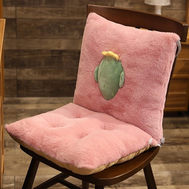 HKM-492371 Nordic Style Thickened Polyester Fiber Chair Cushion - Multi-Colored Plant Pattern